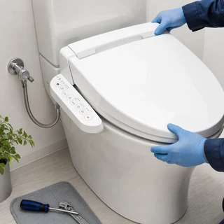 便座・ウォシュレットを交換の説明イメージ