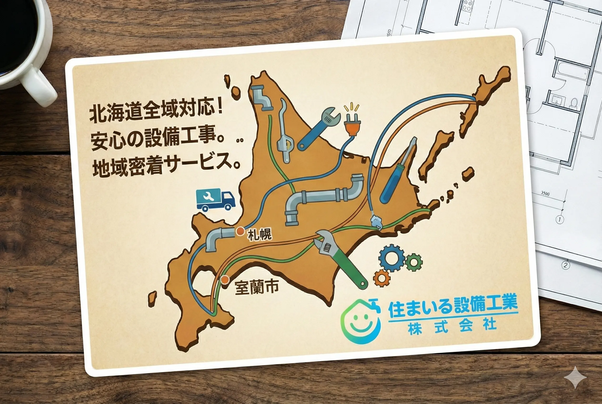 北海道室蘭・登別・伊達エリアの地域密着対応マップ