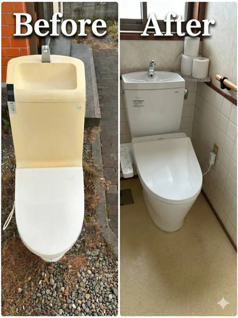 トイレ交換工事