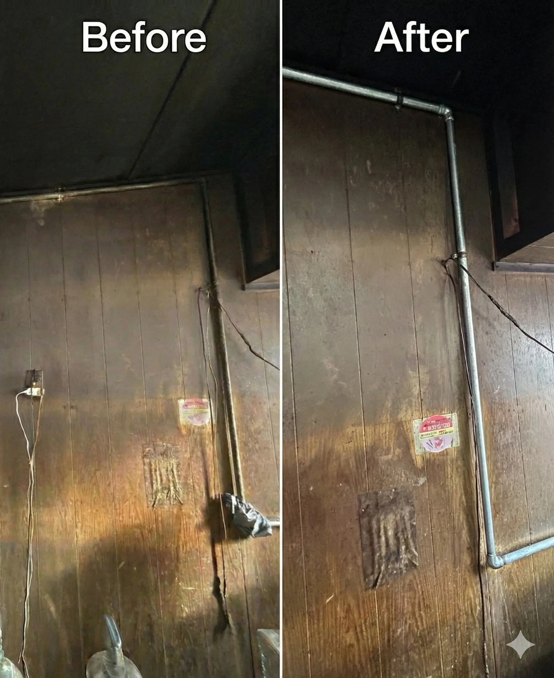 配管の経年劣化による水漏れ工事