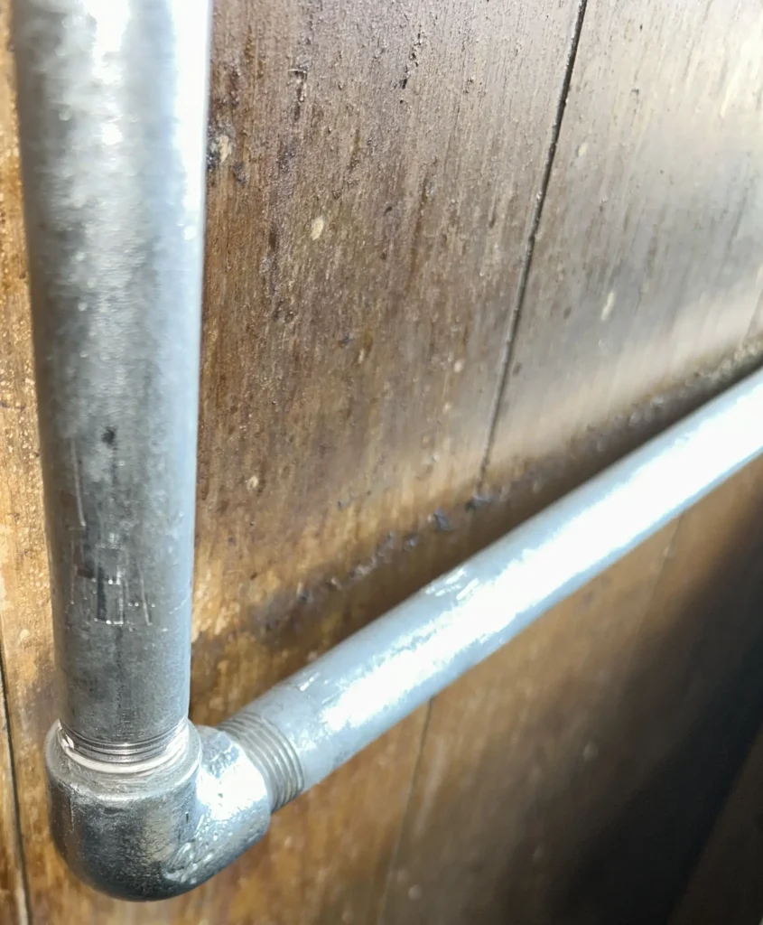 水漏れ工事施工後の接手写真