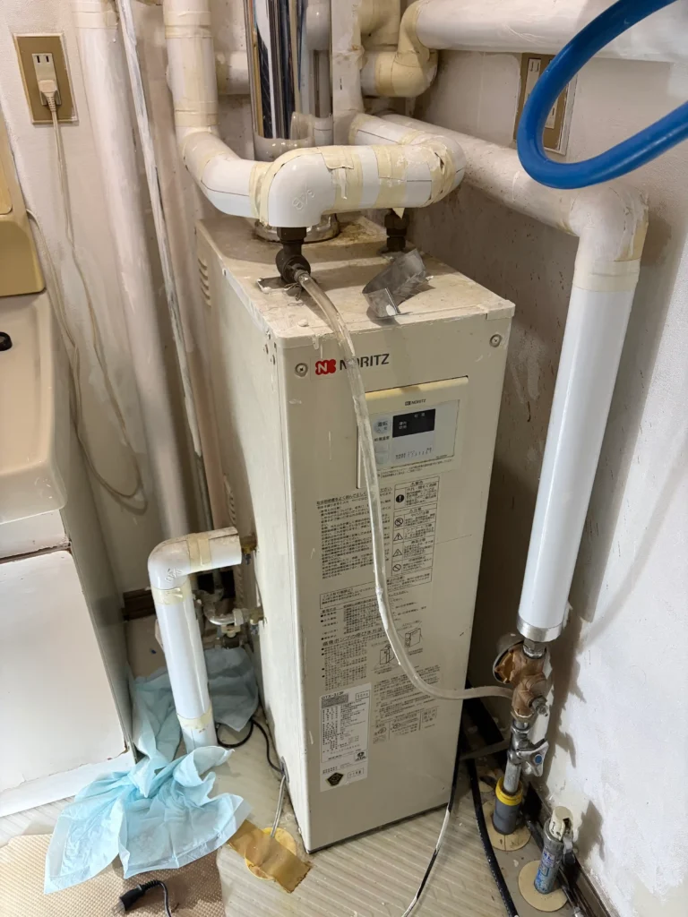 追い炊き機能付きボイラー交換工事施工前写真