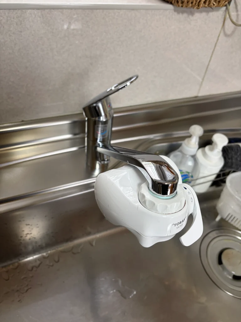 キッチン混合栓取替工事施工前写真